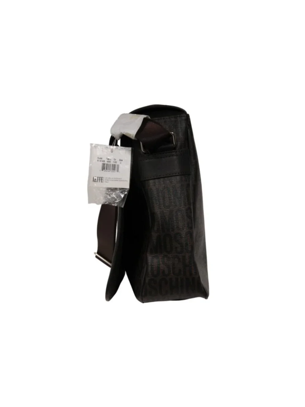Moschino Messenger Bag Crossbody Laptop Brown Logo Carry Shoulder Travel Strap